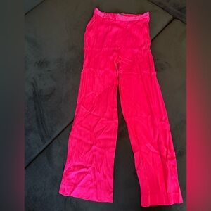 Zara pink satin pants